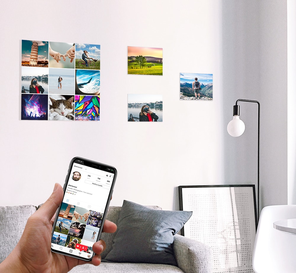 stampa foto quadri su tela canvas personalizzati da Instagram